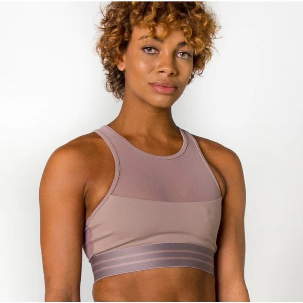 Beloforte Sia Sports Bra in Dusty Rose, size Small, NWT athleisure